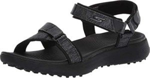 Skechers Women's 600 Spikeless Golf Sandals, Black