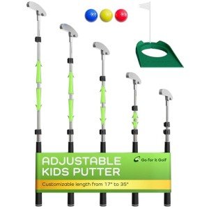 Adjustable Kids Golf Putter with 4 Balls