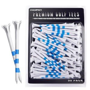 Champkey 100-Pack Premium 3-Prong Golf Tees