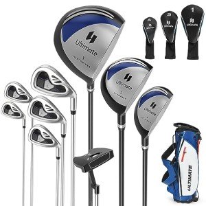 GYMAX Men's 12-Piece Complete Golf Club Set