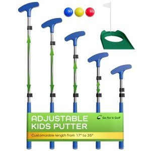 Kids Adjustable Golf Putter - Extendable Shaft & Balls