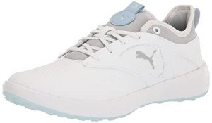 PUMA Women's Ignite Malibu Golf Shoes - White/Silver