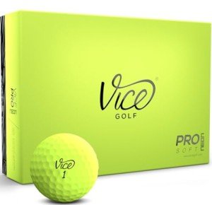 Lime Vice Pro Soft Golf Balls - 12 Pack
