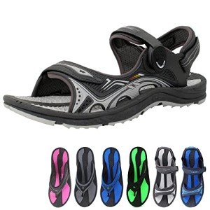 Gold Pigeon GP Signature Sports Sandals - Black Grey