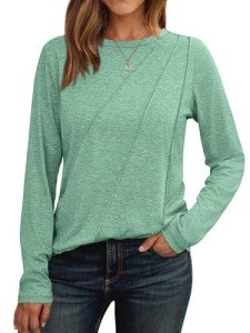 Trendy Green Long Sleeve Casual Shirt for Women