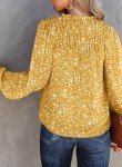 Alicia Floral V-Neck Long Sleeve Top for Women