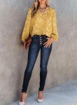 Alicia Floral V-Neck Long Sleeve Top for Women