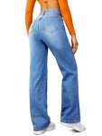 Funuca Women's High Waisted Wide Leg Denim Pants