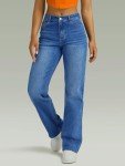Funuca Women's High Waisted Wide Leg Denim Pants