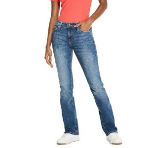 AEROPOSTALE Women's Mid Rise Bootcut Jeans - Medium Wash