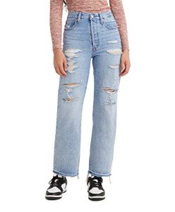 Levi's Women's Ribcage Light Indigo Ankle Jeans