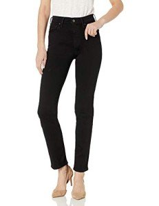 Levi's Women's High Rise Straight Jeans, Soft Black
