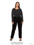 Levi's Women's High Rise Straight Jeans, Soft Black