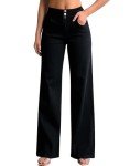 Wide Leg High Waisted Denim Pants for Women