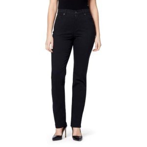 Gloria Vanderbilt Women's Black High Rise Tapered Jeans