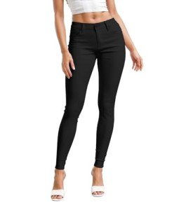 Comfy Black Ultra Stretch Skinny Leg Pants