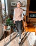 High Rise Stretchy Black Jeans for Women