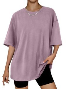 Trendy Plus Size Women's Workout T-Shirt - Dark Pink