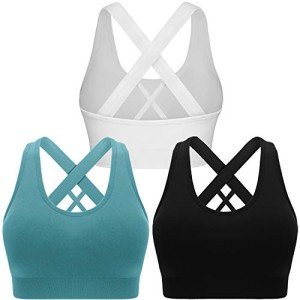 High Impact Criss Cross Sports Bra for Women