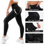 3 Pack High Waisted Tummy Control Yoga Leggings