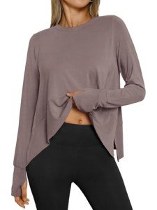 Trendy Long Sleeve Workout Crop Top for Women