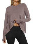 Trendy Long Sleeve Workout Crop Top for Women