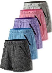 5 Pack Women's Athletic Shorts and Lounge Set