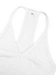Women's Racerback Yoga Tank Top - White, M
