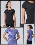 5 Pack Women's Athletic Short Sleeve Tees