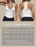 Women's Racerback Yoga Tank Top - White, M
