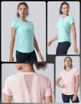 5 Pack Women's Athletic Short Sleeve Tees