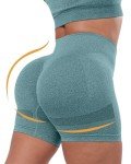 High Waisted Butt Lifting Workout Shorts - 4 Pack