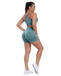 High Waisted Butt Lifting Workout Shorts - 4 Pack