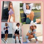 4 Pack High Waist Biker Shorts for Women