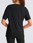 Women's Loose Fit Short Sleeve Workout Top - Black