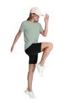 Light Green Loose Fit Yoga Tops for Women