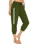 Women's Capri Jogger Cargo Pants with Pockets