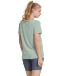 Light Green Loose Fit Yoga Tops for Women