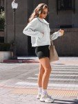Cozy Women's Zip-Up Fleece Hoodie - Grey