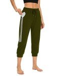 Women's Capri Jogger Cargo Pants with Pockets
