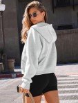 Cozy Women's Zip-Up Fleece Hoodie - Grey