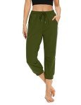 Women's Capri Jogger Cargo Pants with Pockets