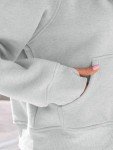 Cozy Women's Zip-Up Fleece Hoodie - Grey