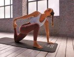 Comfortable Criss-Cross Sports Bra for Women - Light Blue