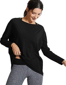 Pima Cotton Long Sleeve Yoga Top for Women