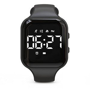 Focwony Digital Fitness Tracker Watch - Black