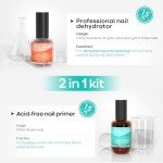 Modelones Nail Dehydrator & Primer Kit, Acid-Free