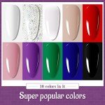 60 PCS Gel Nail Polish Kit with UV Light