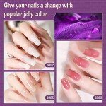 60 PCS Gel Nail Polish Kit with UV Light