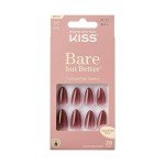 KISS Bare But Better Press-On Nails - Chemistry Red